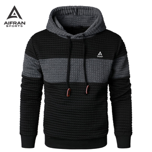 Sudadera con Capucha AIFRAN de Felpa Gruesa de 450 g/m², Talla Grande, Antiarrugas, con Logotipo Personalizado, Sudadera Lisa para Hombre, Ropa Casual - Product Image 1