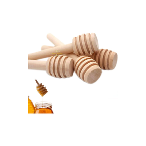 Cuillère à miel en bois de haute qualité, finition naturelle, fabriquée à la main, adaptée aux aliments, pour la maison, la cuisine, le café et le restaurant - Product Image 3