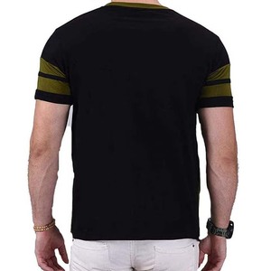 Blank T-Shirt Wholesale Oem Logo Plain Cotton American Size O Neck Men High Quality 100 Custom Print Blue Silk - Product Image 4
