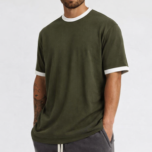 Manufacture Wholesale Custom High Quality Blank Cotton Oversized <b>Ringer</b> <b>t</b> <b>Shirt</b> Men OEM Nofyan Ind Mens Oversized <b>t</b> <b>shirt</b> - Product Image 4