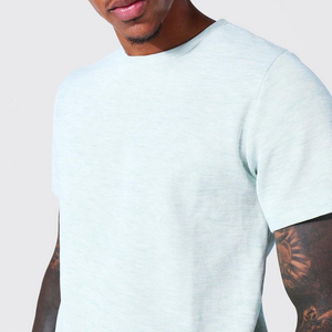 OEM 2 Color Streetwear Solid Casual T-Shirt Shorts <b>Set</b> Crew Neck Short Sleeve Midweight 100% Cotton Men's Summer <b>Set</b> - Product Image 6