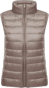 Women's Lightweight <b>Packable</b> Hooded Winter Quilted Puffer <b>Jacket</b> Detachable Sleeves Hat Zipper Closure Waterproof Wool - Product Image 2