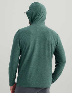 เสื้อฮู้ดดี้ตกปลาสำหรับผู้ชาย แขนยาว แห้งเร็ว ทรงเข้ารูป ระบายอากาศได้ดี ผลิตจากโพลีเอสเตอร์ 100% ป้องกันรังสียูวี 50  คุณภาพสูงสุด ราคาขายส่ง - Product Image 2