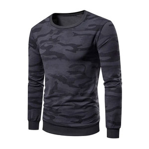 Sudaderas para hombre, cómodas, de cuello redondo, mezcla de algodón, para trabajar desde casa y uso casual. - Product Image 1