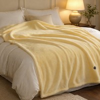 Couverture chauffante 80x150cm en polaire douce, alimentée par USB, 3 niveaux de chaleur, lavable en machine, pour les voyages