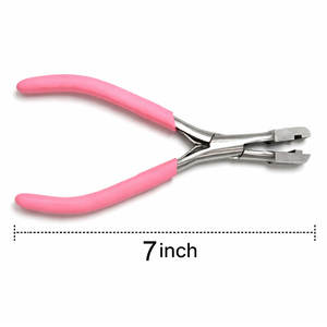 Pince à capsules pour extensions capillaires professionnelles, outil de sertissage à la kératine avec étui, usage en salon, prix usine OEM - Product Image 3