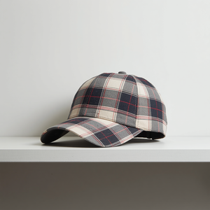 Gorra de Béisbol a Cuadros, Ajustable, Informal, de Algodón, con Diseño a Cuadros, Gorra Deportiva Unisex, Gorra de Moda para Exteriores, Suministro al por Mayor OEM - Product Image 3