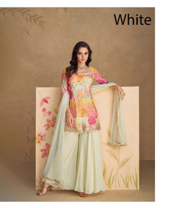 Salwar Kameez, Ropa India y Pakistaní de Última Tendencia, Vestido de Novia Bordado, Prenda de Fiesta para Mujer, Completamente Cosido, Viscosa Pesada - Product Image 2