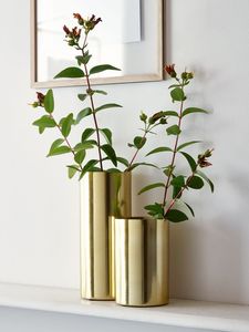 Vase à fleurs décoratif en métal de qualité supérieure, centre de table élégant pour salle à manger, salon, décoration florale raffinée - Product Image 4