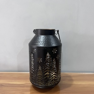 Iron <b>Christmas</b> <b>Lantern</b> Artisan Design Decorative with Black Finish for Home Decoration - Product Image 4