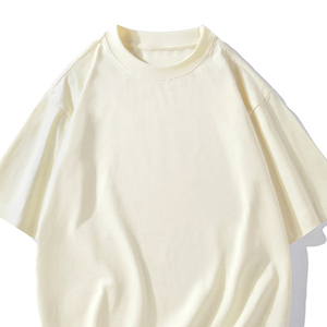 T-shirt Homme Oversize en Coton Premium Coupe Décontractée Streetwear Décontracté Col Rond Manches Courtes T-shirt Tendance Doux et Lourd - Product Image 2