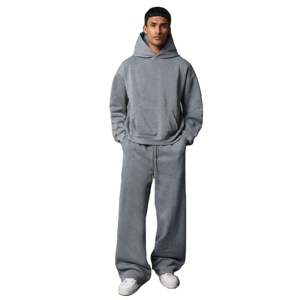 Custom Winter Streetwear Regular Printed Hooded Anti-Bacterial Breathable Heavyweight Cotton Track Suit Unisex Durable - Product Image 1