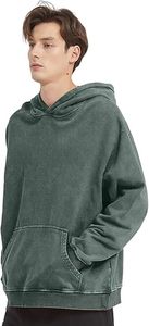 Winter Plain 100% Cotton Acid Wash Custom Vintage Streetwear Heavyweight Oversized Unisex Pullover Hoodies Sweatshirt - Product Image 4