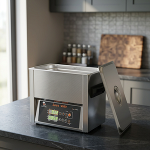 Vibración ultrasónica, calentamiento uniforme del tanque, mejor sabor, tiernizado, cuerpo completo de acero inoxidable, uso duradero, olla Sous Vide de 6L. - Product Image 1