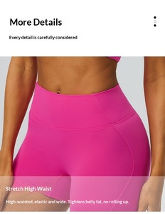 Pantalones Cortos Deportivos de Compresión para Mujer, de Nailon y Elastano, Elásticos, de Secado Rápido, para Yoga, Fitness y Running - Product Image 5