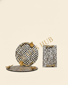 CRAFTS HUB Plato de Servir Ovalado Clásico de Madreperla Hecho a Mano y Ecológico - Apto para Lavavajillas y Duradero - Product Image 6