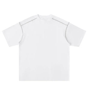 เสื้อยืดคอกลมโอเวอร์ไซส์ทรงวินเทจคุณภาพสูง น้ำหนัก 260 กรัม สำหรับผู้ชาย ทรงไหล่ตก ผ้าฝ้าย 100% สีพื้น - Product Image 3