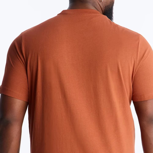 Men Rust Copper Oversized Fashion Tee For Men With Custom Front Logo Premium Relaxed Streetwear Casual <b>Half</b> <b>Sleeve</b> <b>T</b> <b>Shirt</b> - Product Image 2