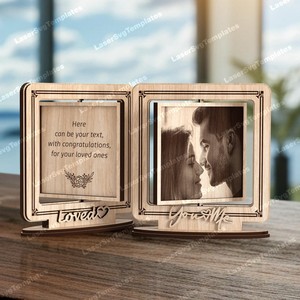 Minimalist Wooden Photo <b>Frame</b> Rectangle Handmade Tabletop Horizontal Orientation - Product Image 4