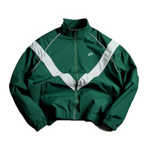 2026 New Reflective Panel Men's Track Windbreaker <b>Jackets</b> Premium Zip Up Sports Outerwear <b>Lightweight</b> Streetwear OEM Manufacture - Product Image 1