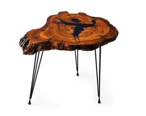 Nightfall Live Edge <b>Coffee</b> <b>Table</b> Midnight Canyon Resin <b>Table</b> Shadow River Accent <b>Table</b> Heritage Burl <b>Epoxy</b> <b>Coffee</b> <b>Table</b> - Product Image 5
