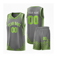 Uniforme de Baloncesto Personalizado Sublimado, Conjunto de Camiseta y Pantalones Cortos Azules, Malla Transpirable de Secado Rápido, Sin Mangas, para Hombre