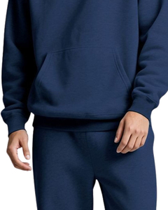 Conjunto Deportivo para Hombre, Color Azul Marino, con Capucha, Manga Larga, Estilo Casual, Transpirable, 100% Algodón, Peso Medio, para Otoño - Product Image 4