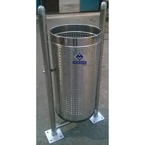 2026 Outdoor Stainless Steel Cylindrical Dust <b>Bin</b> Open Top <b>Metal</b> <b>Waste</b> <b>Bin</b> for Public Use - Product Image 1