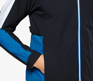 เสื้อแจ็คเก็ตกอล์ฟแบบมีฮู้ดสำหรับทุกเพศ แบรนด์ส่วนตัว พร้อมโลโก้ด้านหน้า กันน้ำ บุผ้าแบบควิลท์ เหมาะสำหรับการฝึกซ้อมและการเล่นกีฬา - Product Image 4