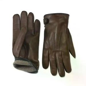 Gants d'hiver en cuir durables avec isolation thermique pour le travail en extérieur, la conduite et la protection contre le froid - Product Image 1