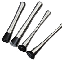 Marteau à glace multifonction en acier inoxydable recyclable, broyeur de bâtonnets de glace pilée, broyeur de glaçons pour cocktails, pilon à fruits