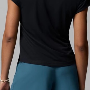 T-shirts imprimés de haute qualité pour femmes, col en V, personnalisés, été, manches courtes, coton respirant, coupe ajustée, décontractés - Product Image 5