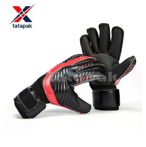 Custom Leather Goalkeeper Gloves Unisex Adult Performance Anti-Slip Full Finger Waterproof Adjustable Wrist <b>Strap</b> Protect - Product Image 6