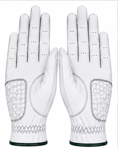 Gants de golf de luxe en cuir Cabretta respirant pour hommes et femmes, adhérence douce, antidérapants, accessoire de sport, logo, vente en gros - Product Image 1