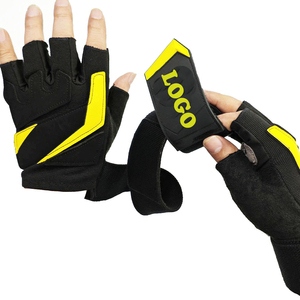 Guantes de Gimnasio de Piel Sintética PU de Medio Dedo para Levantamiento de Pesas, Antideslizantes, Ligeros, con Cierre, para Uso Unisex, Venta al por Mayor, Personalizables, Suministro OEM - Product Image 2