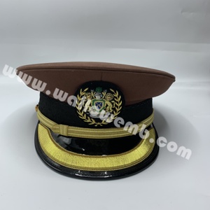 Casquette brodée de qualité supérieure pour uniformes de service, unisexe, personnalisable, casquette d'agent d'immigration de Gambie - Product Image 1