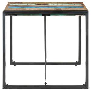 โต๊ะอาหารไม้ธรรมชาติพร้อมไม้ดำรีเคลมที่แข็งแรง ทนทาน เฟอร์นิเจอร์ที่เป็นเอกลักษณ์และเป็นมิตรกับสิ่งแวดล้อม - Product Image 3