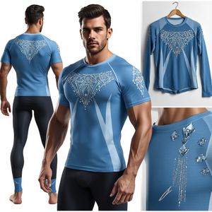 Camiseta Deportiva sin Mangas para Hombre, MMA, con Cristales de Diamante, de Alta Calidad, Secado Rápido, Transpirable y Antibacteriana - Product Image 4