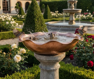 Bain d'oiseaux artisanal pour hôtel et restaurant, design élégant, mangeoire à oiseaux, accessoires de jardin, design unique. - Product Image 3