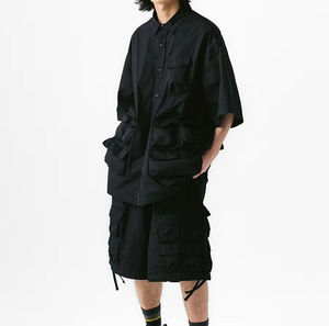 Ensemble court pour homme en velours d'hiver avec poches cargo 3D, sportif, écologique, toucher doux, fabricant OEM personnalisé - Product Image 2