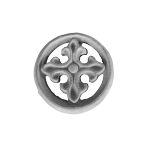 Fleur De Lis Aluminum Balcony Railing Panel Cast <b>Iron</b> Openwork Rim Fence Insert Luxury Villa Guardrail Cruciform Crest Medallion - Product Image 2
