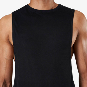 Débardeur de sport ajusté et respirant 100 % coton pour homme, côtelé, idéal pour la course et la gym - Product Image 4