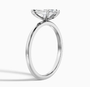 Anillo de Moissanita con Corte Marquesa de Shama Gems Jewels, Plata de Ley 925, Chapado en Oro Blanco, Lujoso, con Engaste de Garras, Clásico, Elegante, para Compromiso - Product Image 3