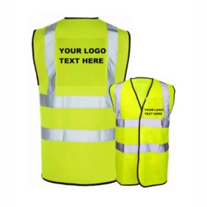 Chaleco de Seguridad de Alta Visibilidad con Logotipo Personalizado, Múltiples Bolsillos, Reflectante, para Trabajo, Construcción y Seguridad, con Bolsillo para Identificación - Product Image 3