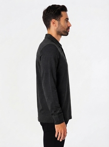 Wholesale <b>Men</b> Rugby Style <b>Polo</b> <b>Shirt</b> Premium Cotton <b>Long</b> <b>Sleeve</b> Manufacturer Custom Logo <b>Men</b> Rugby <b>Polo</b> <b>Shirt</b> Private Label - Product Image 4