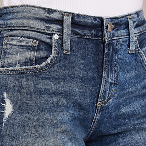 Shorts en jean droits taille mi-haute pour femme, séchage rapide, respirants, doux, sur mesure, pour usage quotidien – Nouvelle collection très prisée - Product Image 5