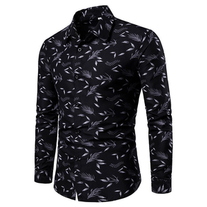 เสื้อเชิ้ตผู้ชายแขนยาวพิมพ์ลายดิจิทัล ผ้าโพลีเอสเตอร์ 160 กรัม ทอแบบลำลอง ปกคอปก ติดกระดุม  สั่งทำได้ - Product Image 6