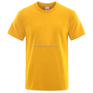 T-shirt en coton 100% de qualité supérieure, 220 grammes, logo personnalisé, broderie en relief, impression, design uni, tricot, lettre graphique, t-shirt - Product Image 1