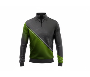 OEM Sublimation Quarter Zip Uniform <b>Jacket</b> Manufacturer <b>Men</b> Women Youth Sportswear Quick Dry Team <b>Pullover</b> - Product Image 4