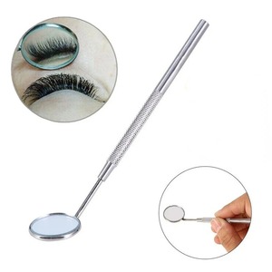 BAFA SURGICAL INSTRUMENTS Espejos bucales dentales de doble cara de acero inoxidable plateado, autoclavables, con agarre ergonómico para pestañas - Product Image 5